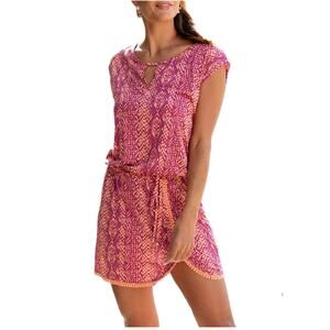 Lascana Multi Print Beachy Summer Mini Dress Size 12 NWT